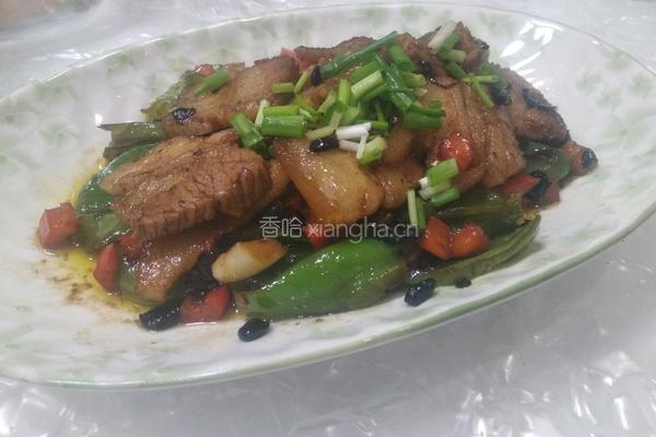 豆豉青椒炒五花肉的做法图解8