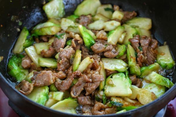 儿菜炒肉片的做法图解8