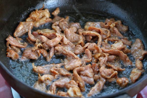 竹笋炒肉片的做法图解6