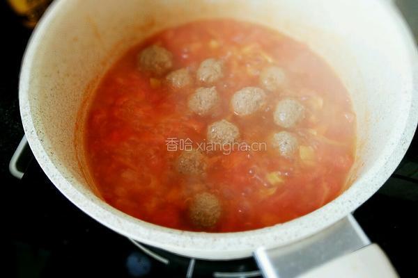 番茄牛肉丸的做法图解15