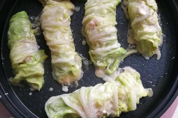 油煎白菜卷的做法图解4