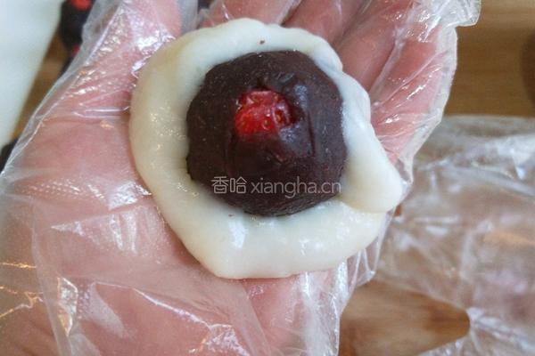新文美食 网红草莓大福的做法图解10