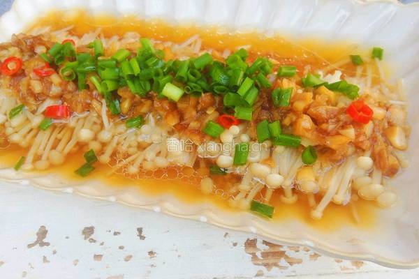 蒜蓉金针菇的做法图解7