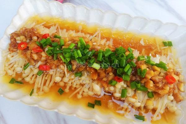 蒜蓉金针菇的做法图解6