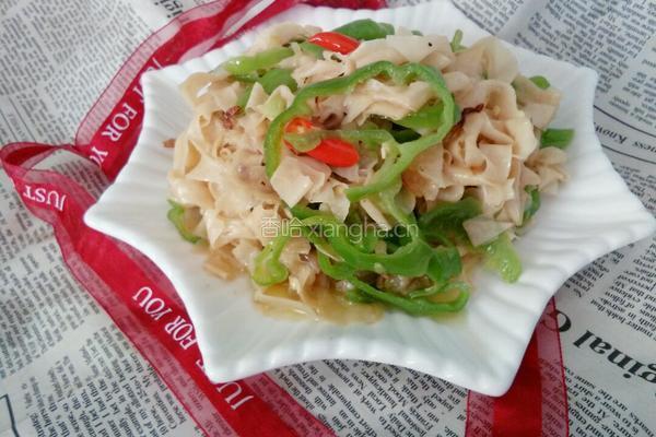 干豆皮炒辣椒