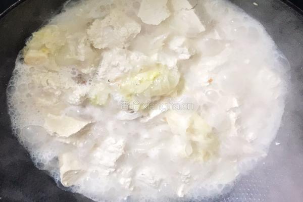 手掰豆腐白菜汤的做法图解9