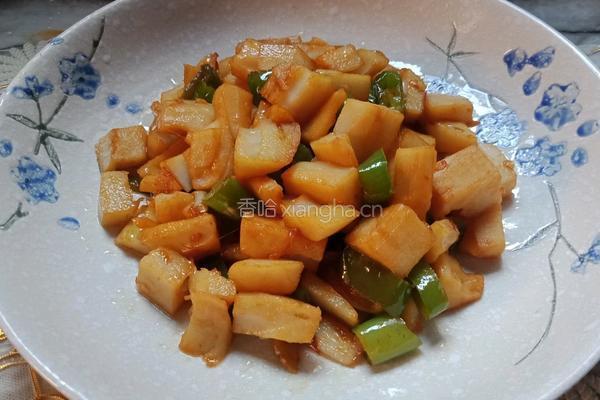 辣炒藕丁的做法图解1