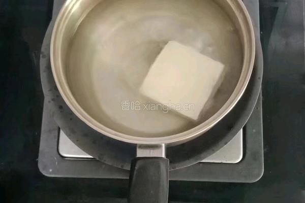 猪肝豆腐饼 (宝宝辅食）的做法图解5