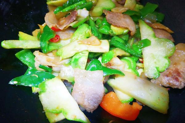 五花肉炒菜头的做法图解12