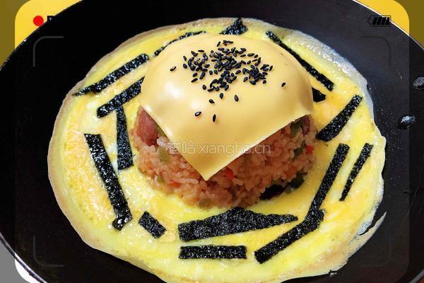 芝士蛋包饭（网红炒饭）火焰山的做法图解10