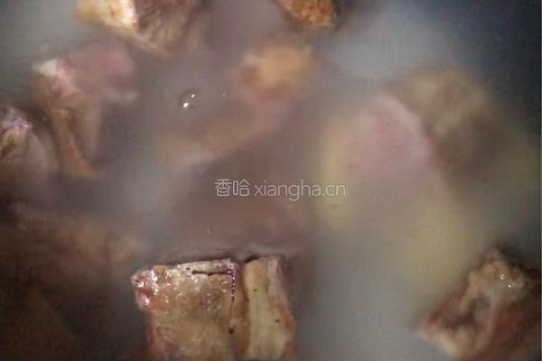 粤式－烧骨菜干粥的做法图解4