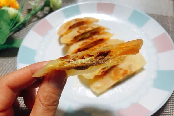 饺子皮鸡蛋灌饼的做法图解8