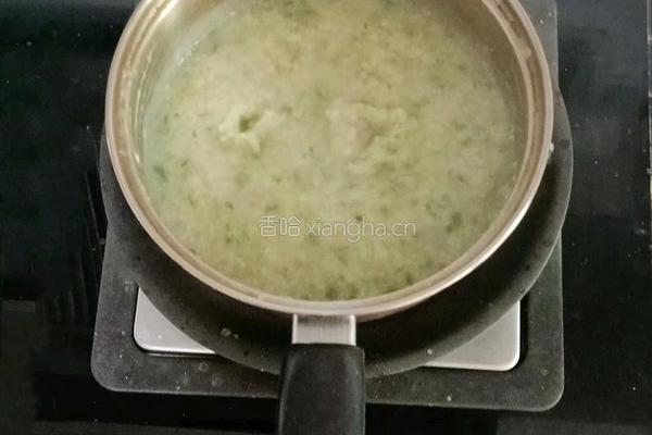 芹菜猪肝粥 (宝宝辅食）的做法图解10