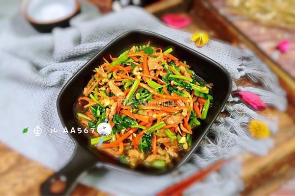 胡萝卜炝芹菜的做法图解13