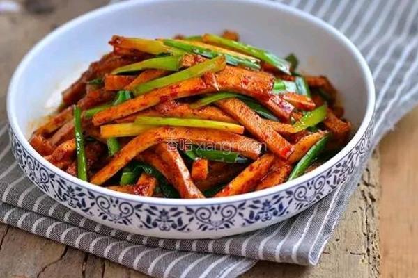 韭菜炒香干的做法图解8
