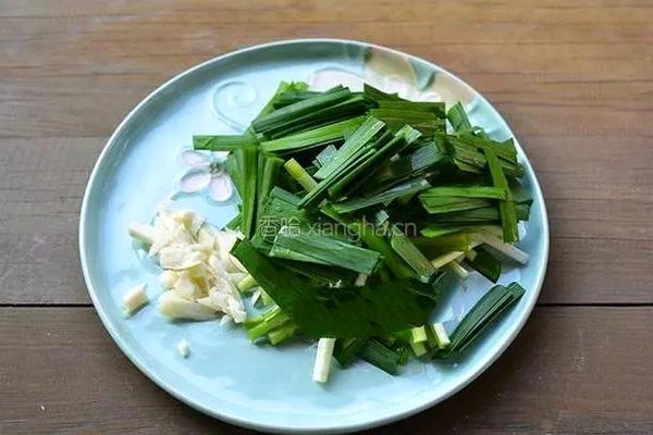 韭菜炒香干的做法图解3