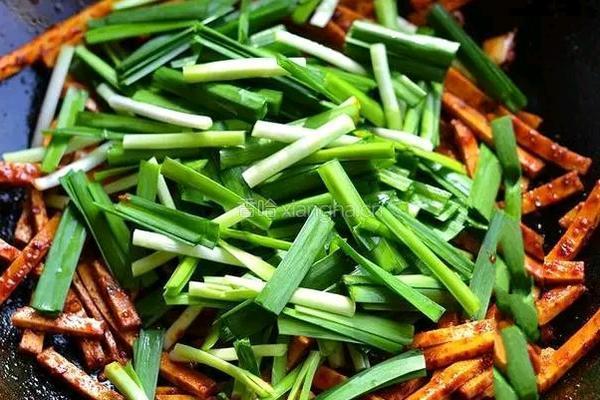 韭菜炒香干的做法图解7