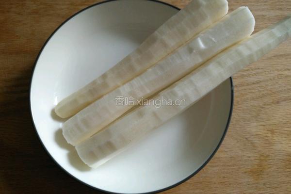  鲜橙酿山药的做法图解1