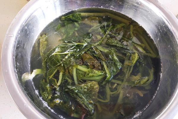 雪里蕻炖豆腐的做法图解1