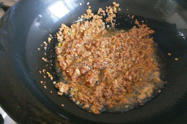 新文美食 肉末炒碗豆的做法图解8