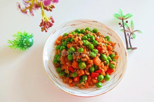 新文美食 肉末炒碗豆的做法图解10