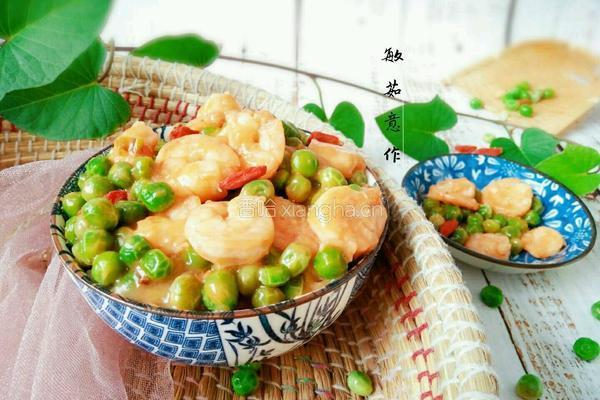 豌豆炒虾仁的做法图解9
