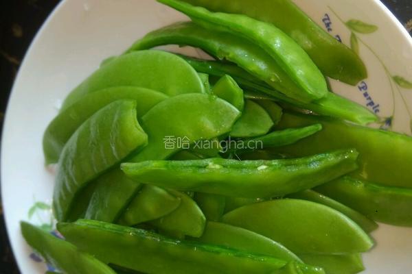 荷兰豆丸子的做法图解1