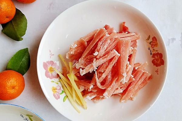 蒜苗肉丝的做法图解4