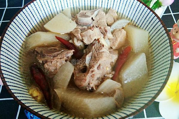 羊蝎子炖萝卜的做法图解12