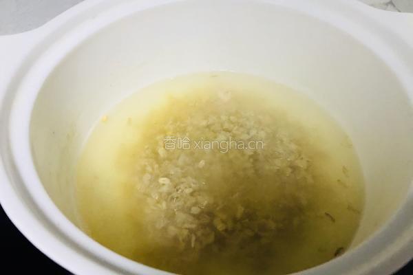 燕麦黑芝麻核桃粥的做法图解5