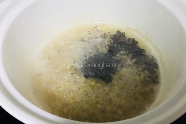 燕麦黑芝麻核桃粥的做法图解6