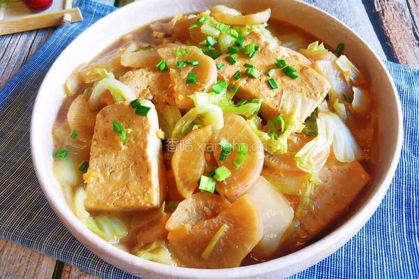 萝卜白菜炖豆腐的做法图解19