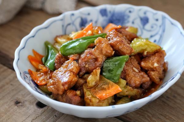 东北茄子溜肉段的做法图解12