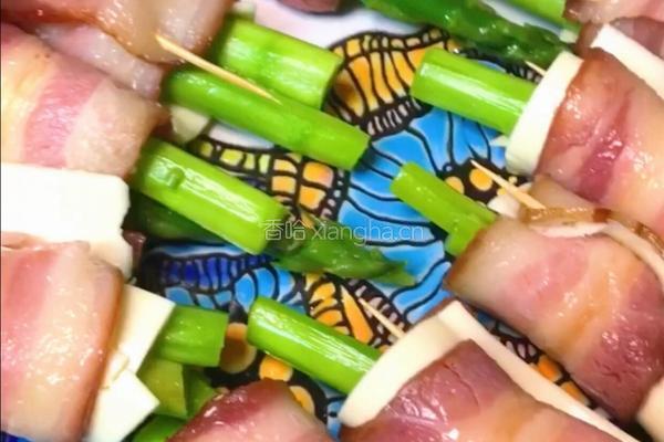 芦笋芝士培根卷的做法图解10