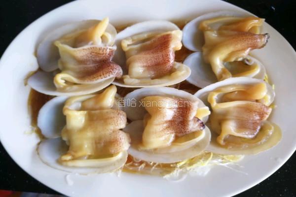  象拔蚌蒸粉丝的做法图解7