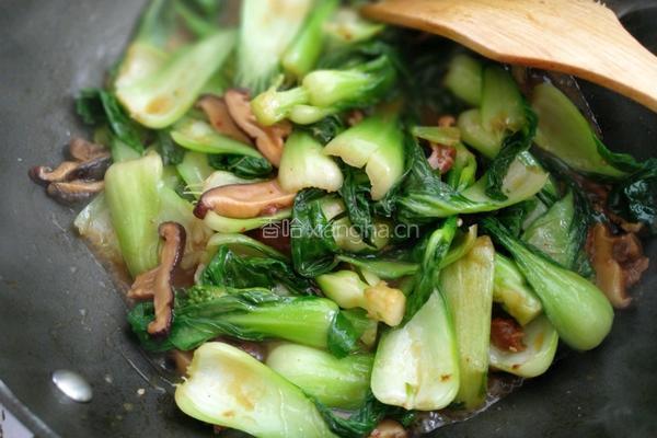 香菇酱青菜的做法图解8