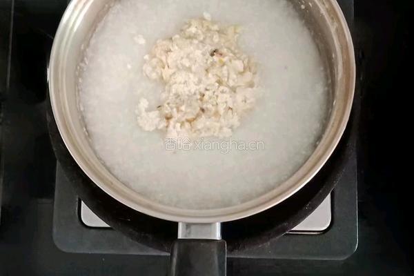 鱼泥蔬菜粥 (宝宝辅食）的做法图解8