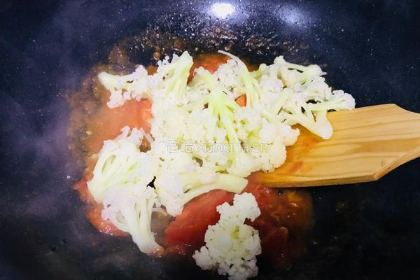 西红柿炒菜花的做法图解13
