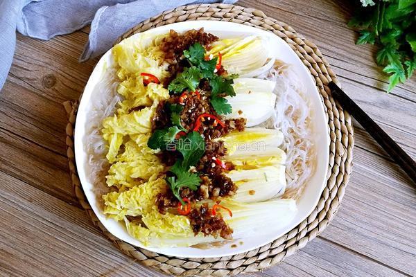 蒜蓉粉丝蒸娃娃菜的做法图解12