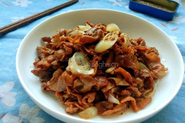 河北葱爆孜然羊肉片的做法图解7