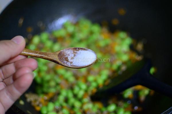 肉末炒毛豆的做法图解8