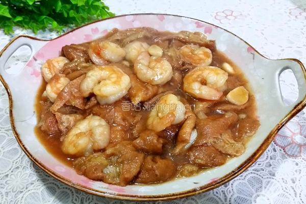 虾仁独面筋的做法图解16