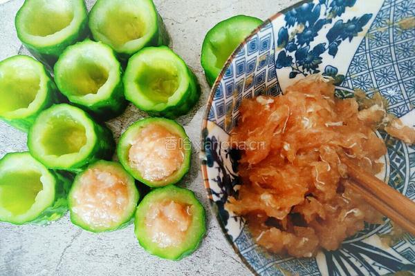 黄瓜酿肉的做法图解8