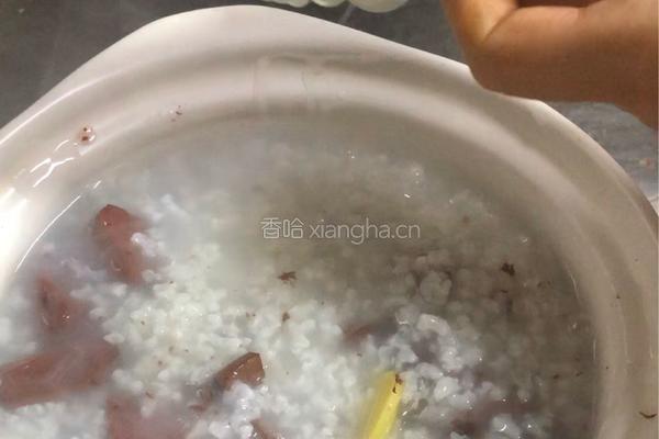 粤式-猪红生菜粥的做法图解5