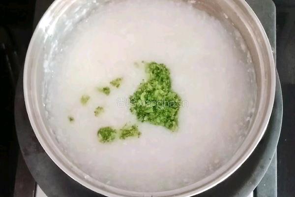 西蓝花山药瘦肉粥 (宝宝辅食）的做法图解10