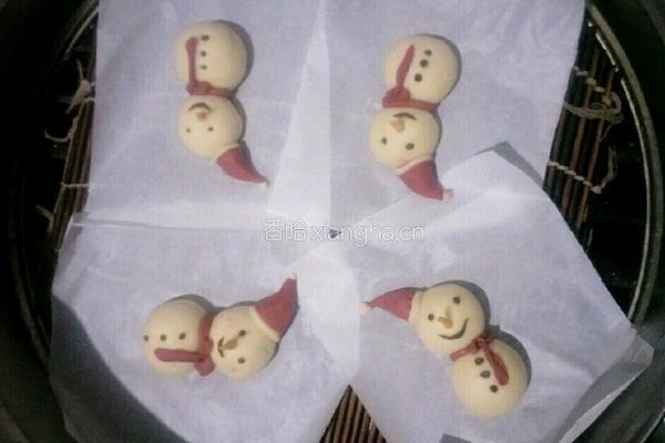 雪人棒棒糖馒头的做法图解14