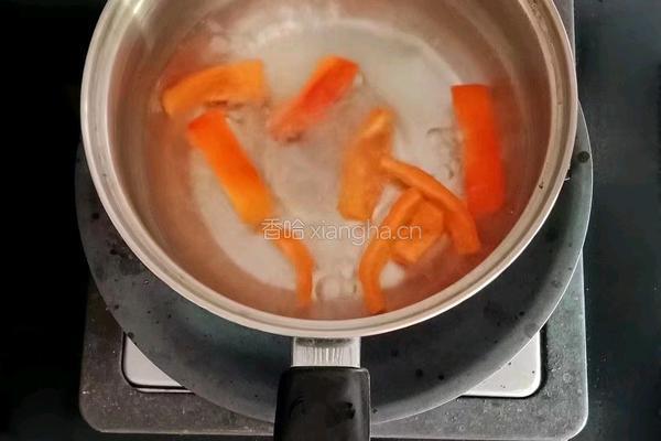 甜椒猪肉面线 (宝宝辅食)的做法图解2