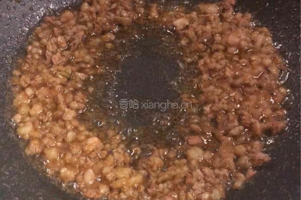 家常肉沫炒菜心的做法图解2