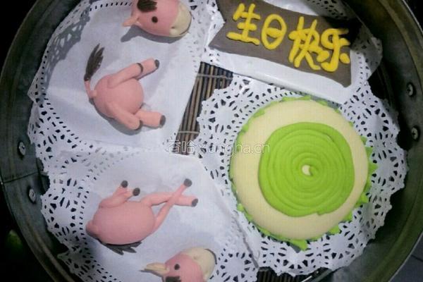 小马蛋糕造型馒头的做法图解30