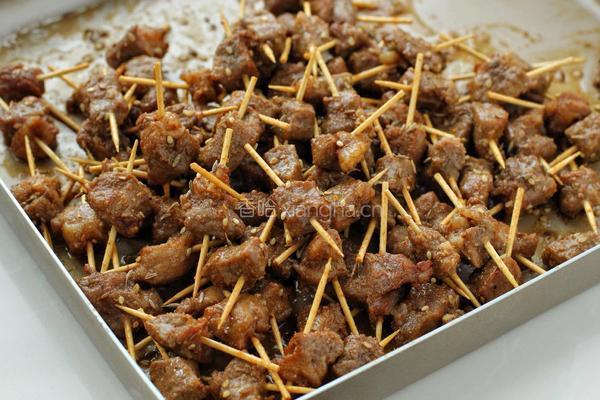 香烤牙签肉的做法图解8
